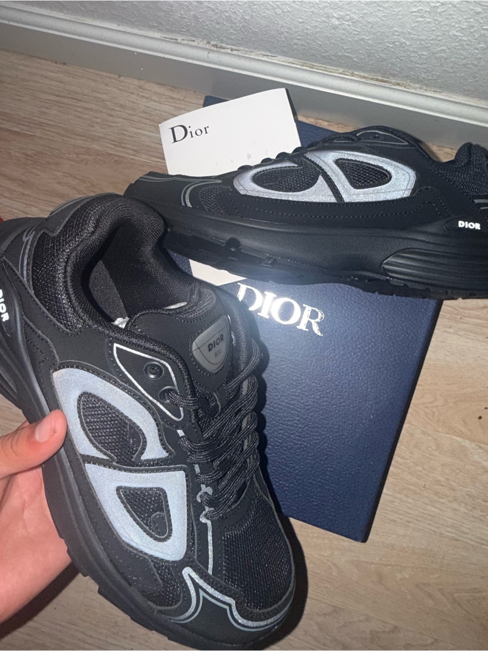 Black sneakers